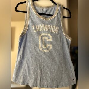 Champion Blue and White Tank Top